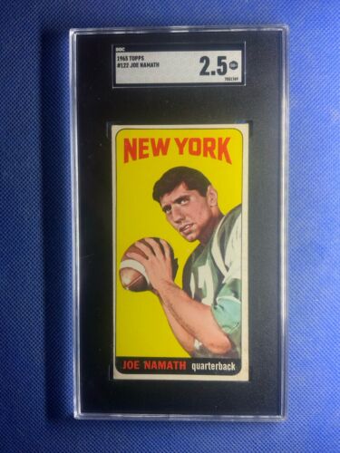 1965 Topps Football #122 Joe Namath Rookie Card RC Graded SGC 2.5