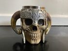 Viking Skull Helmet Tankard Horns Mug Nemeses Now Stainless Insert