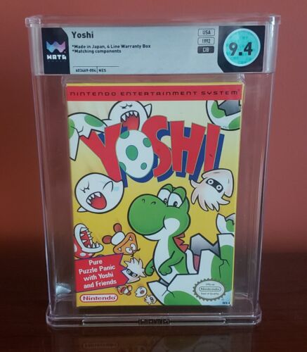 Nintendo NES Yoshi WATA 9.4 Graded CIB POP 1 - Only 1 Higher
