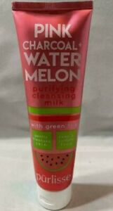 Purlisse Pink Charcoal+ Watermelon Purifying Cleansing Milk w/GreenTea 3.4fl New