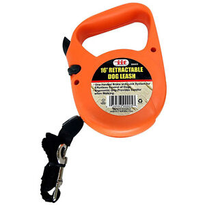 RETRACTABLE DOG PET LEASH  UP TO 40 LBS 16' FEET ROPE CORD LEAD HEAVY DUTY
