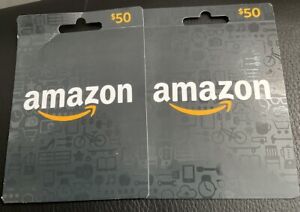 New ListingTwo $50 Amazon Gift Card So It’s $100 Togethers