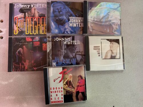 Johnny Winter CD Lot of 7! Live Let Me In Bluesman Second Third Best Japan