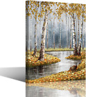 Wall Art for Bedroom - Rustic Forest Landscape Pictures Canvas Wall Decor - B...