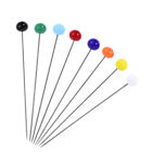 jewelry accessories straight quilting Multicolor Glass Head Stainless Steel Pin