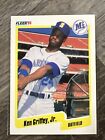 1990 Fleer Ken Griffey Jr. #513 Misprint Blue Heart/Mark on Front Baseball Card