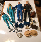 Vintage Lot Of 4 Marx Johnny West Cowboy Western Action Figures W/ Accessories