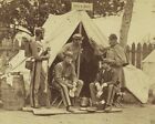 Union 7th New York State Militia soldiers at tent New 8x10 US Civil War Photo