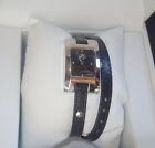 Yonger and Bresson Women's DCC 1469/01 Genuine Black Leather Quartz Watch new