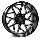 AXE NEMESIS Gloss Black Milled 24x12 -44 6x135 6x139.7 Wheel Single Rim