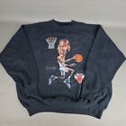 Vtg Salem Sportswear Chicago Bulls Jordan Graphic Pullover Sweatshirt USA XL