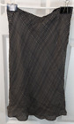 DKNY, Silk, Pencil Skirt, black checks, size 6