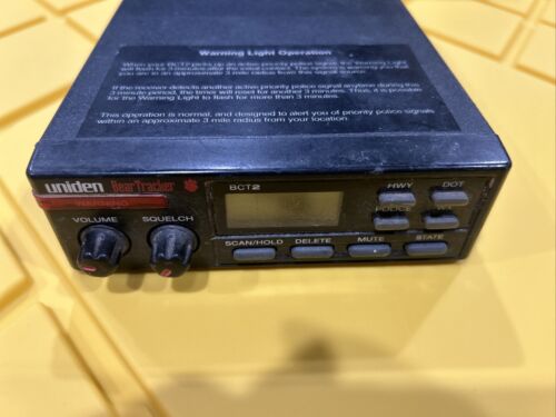 Uniden BCT-2 Bear Tracker Vintage Mobile Scanner Radio Police Hwy