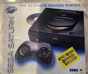 New ListingSEGA Saturn Home Console -Black With One Controller And Box,Cords Game MK80000A