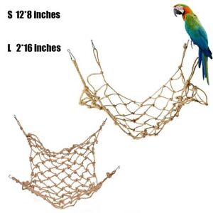 Pet Parrots Bird Swings Ladder Hanging Rope Climbing Toys Cage Net Animals Toy