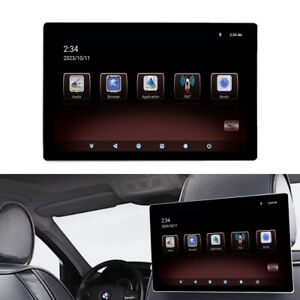 Headrest 13.3'' Android 11 Monitor Video Player Car TV Touch Screen WiFi USB TF