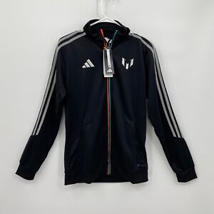 Adidas Men's Lionel Messi Full Zip Track Jacket Futbol/Soccer Black Size S