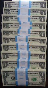 100 ONE DOLLAR BILLS - $1 UNCIRCULATED SEQUENTIAL BEP Strap 2021 New York