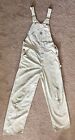 Carhartt Men's Painter Bib Overalls Union Made In USA Size 34x34 Distressed
