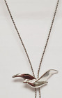 Vintage Avon Silvertone Bird Necklace 30