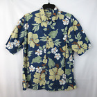 Vintage COOKE STREET  Hawaiian Camp Button Up Shirt Mens XL Blue Floral