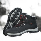 Men's Winter Warm Waterproof Snow Work Boots Hiking Outdoor Faux Leather Shoes