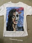 Vintage 1989 Alice Cooper Trash Skelton Face Melt Band Unisex Tshirt  KH3299