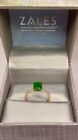 14k SOLID ROSE GOLD 2.26ct EMERALD & SAPPHIRE ring.Retail ZALES JEWELERS $414.00