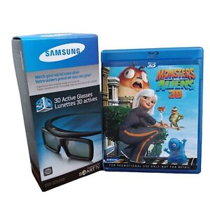 Monsters vs Aliens 3D Blu-ray + New Samsung SSG-5030GB 3D Glasses Bundle