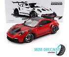 2023 PORSCHE 911 992 GT3 RS COUPE RED WITH SILVER RIMS 1:18 SCALE BY MINICHAMPS