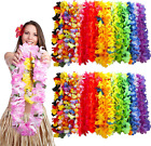AMAZING TIME 100 Pieces Hawaiian Luau Leis Bulk,Tropical Flower Necklace for Haw