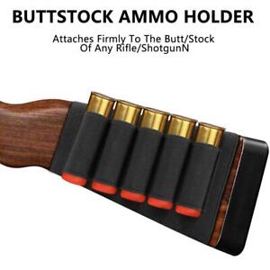 Tactical Shotgun Shell Buttstock Holder for 12/20G- Shooting Accessories - Black