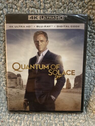 Quantum of Solace 007 (4K Ultra HD + Blu-Ray + Digital) New Sealed