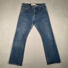Levis 517 Jeans Mens 33x32 Blue Bootcut Casual Denim Cowboy Rodeo Logo Workwear