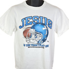 Vintage Christian T Shirt Mens Size Medium Y2K Sports Jesus Christ Is The Team