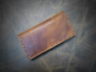 Tobacco Brown Handmade Leather Tobacco Pouch Handcrafted Rolling Cigarettes Case