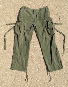 RARE 1963 Vietnam TYPE 1 Jungle Fatigue Trousers Men Tropical Combat Pants Small