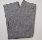 OBEY Hardwork Pleated Houndstooth Pants Beetroot Men's Size 30 x30 Baggy Skater