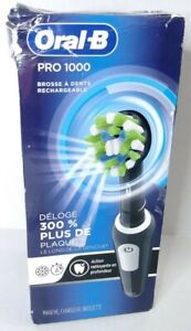 Oral-B Pro 1000 Electric Toothbrush Deep Cleaning-BLACK-NEW in OPEN BOX!