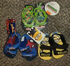 Lot of 3 New with tags Toddler Boys Shoes Sandals Flip Flops Slippers Size 5-6