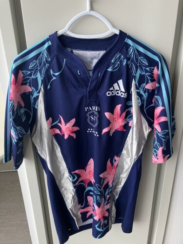 Shirt Rugby Jersey Paris SF STADE FRANCAIS France Top14 Vintage UNION Adidas ORG