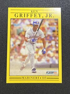 1991 Fleer #450 Ken Griffey Jr. Seattle Mariners HOF