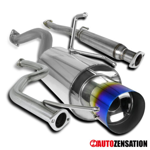 Fit 1992-2000 Honda Civic EX 2Dr 4Dr N1 Burnt Tip Catback Exhaust System SS (For: 2000 Honda Civic EX Coupe 2-Door 1.6L)