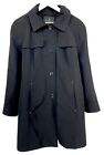 London Fog Coats for Women Hooded Coat Sz L Black Polyester