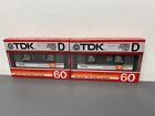 New ListingTDK D60 Cassettes Tapes Type I Normal Bias Vintage New
