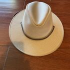 Cowboy Style Hansel Hat Co Large Men’s Breathable Canvas Hat Tan-Sun Protection
