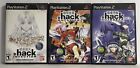 PS2 Lot Of 3 Dot.Hack Infection Mutation Outbreak Games W/ Manuals & Reg Cards