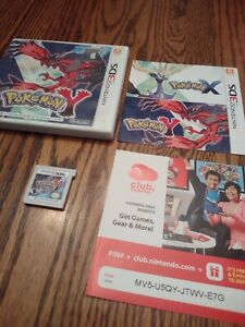 Pokemon Y (Nintendo 3DS, 2013) Complete CIB Game Case Manual And Insert!!