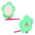 New ListingBird Mirror Perch Flower Shape Decorative Plastic Parrot Mirror Stand Toy