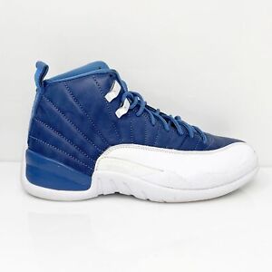 Nike Mens Air Jordan 12 130690-404 Blue Basketball Shoes Sneakers Size 7